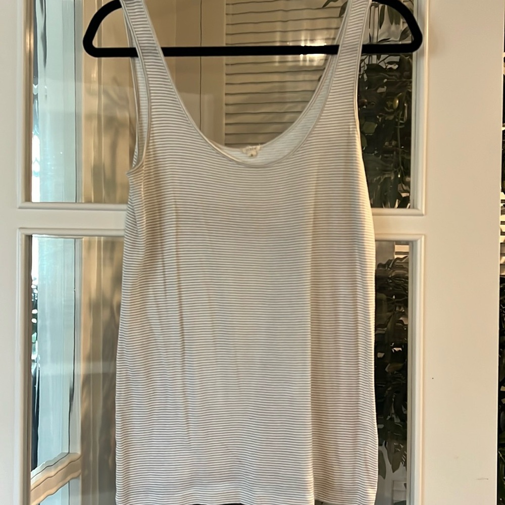 Women’s J Small Crew Stripped Tank Sleeveless Top